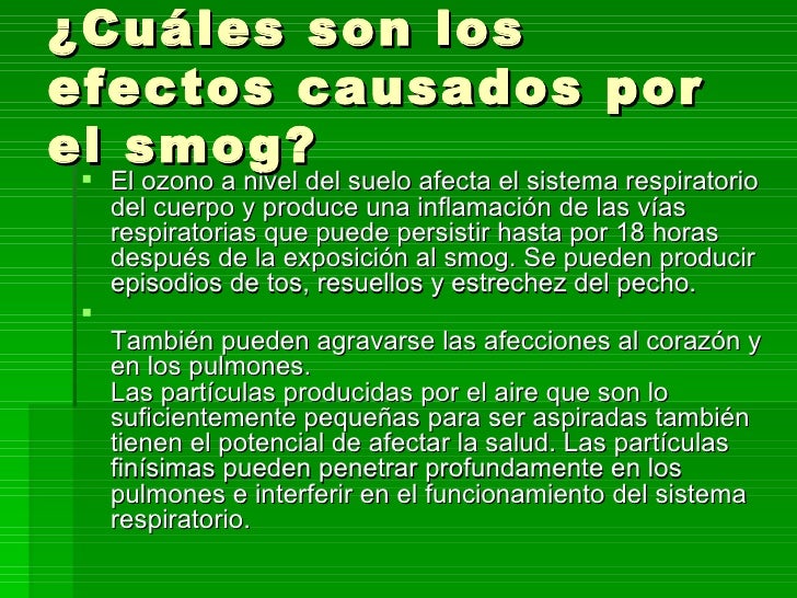 Smog fotoquimico efectos en el medio ambiente 25 Smog fotoquimico efectos en el medio ambiente 10